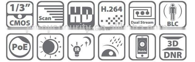 HIKVISION 3.0MP EXIR Bullet network Camera high resolution poe ip camera(6mm lens DS-2CD2232-I5)