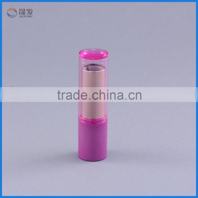 Nice looking light rose plastic lipstick container