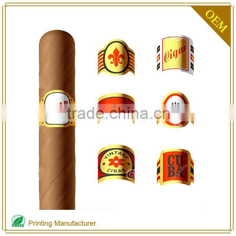 Custom Waterproof Gold Self Adhesive Label Holder Paper Embossing Finish