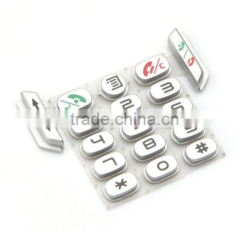Factory custom silicone button, conductive silicone single button, OEM silicone push button