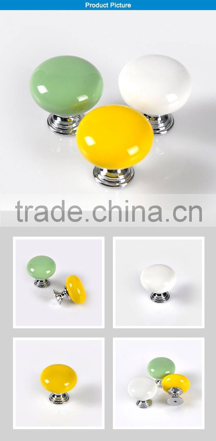 China manufacturer unique white porcelain cupboard door knobs