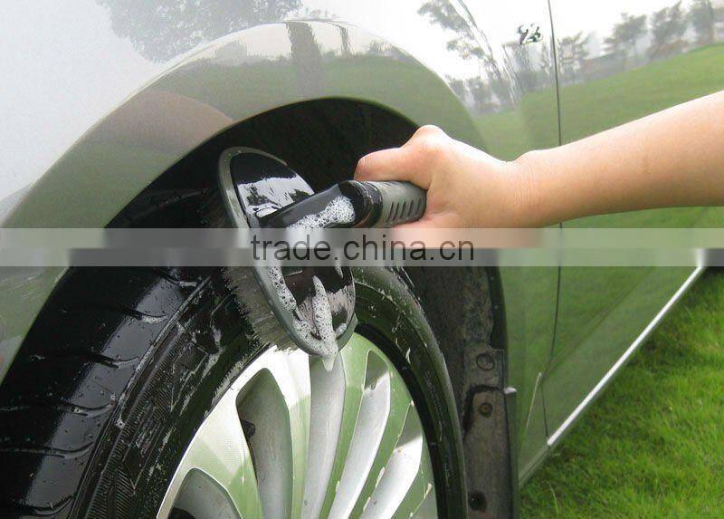 Mini car wash foam brush for wheel, car cleaning wheel brush