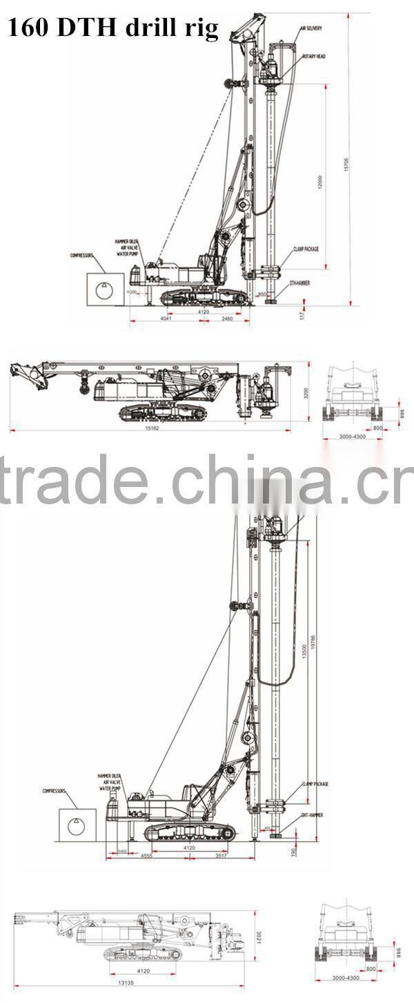 FAE Large Dia. DTH drilling rig