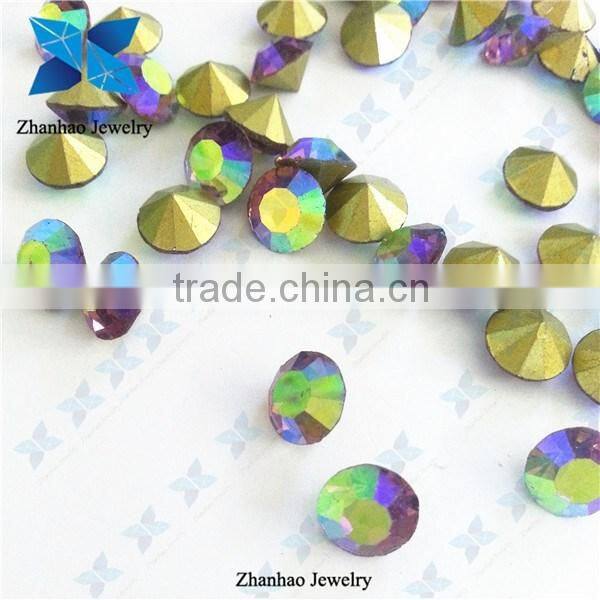 Light Amethyst AB Colored Point back Chaton Rhinestone