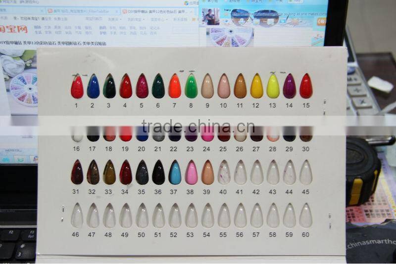 Popular uv solid gel nail gel kit with 12 random colors nail uv gel