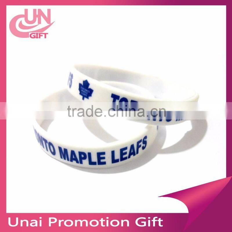 Wholesale silicone bracelet print logo manufacturer #F-874