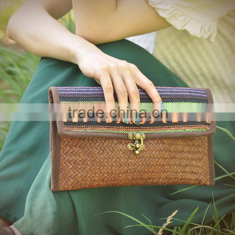 2016 latest straw bags beach new arrival beautiful handbag thailand handmade woven bag