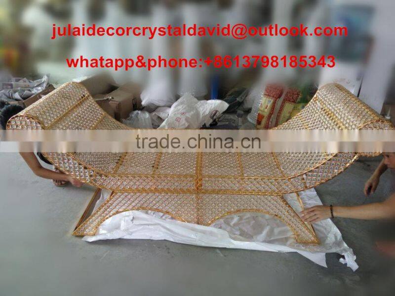 crystal bead wedding mandap pillar decoration