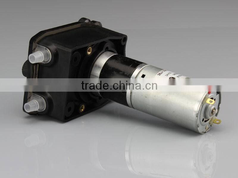 Peristaltic pump used in beverage machine for transfer juice model 203KA with DC motor