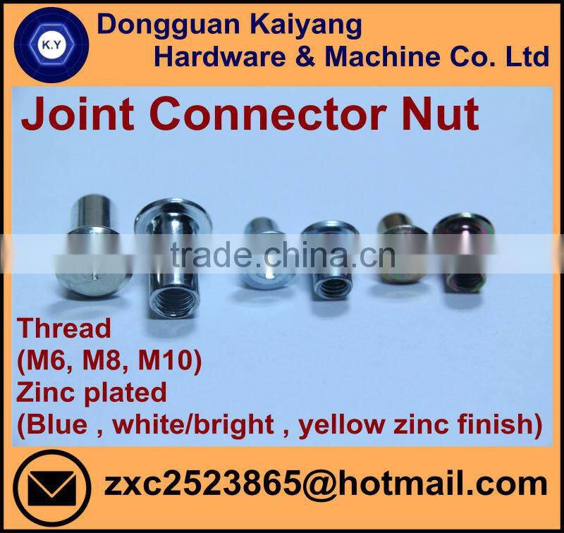 Brad Hole Tee Nut (for Furniture) with black oxide; M12