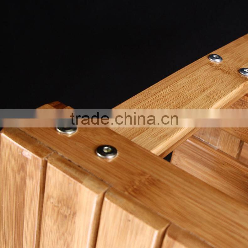 Factory Natural Bamboo Shoe Bench 2-Tier Shoe Storage Racks Shelf Organizer