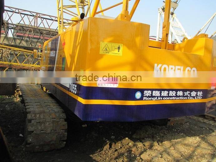 Kobelco crawler crane 55 ton for sale, Used Kobelco crawler crane 55 ton