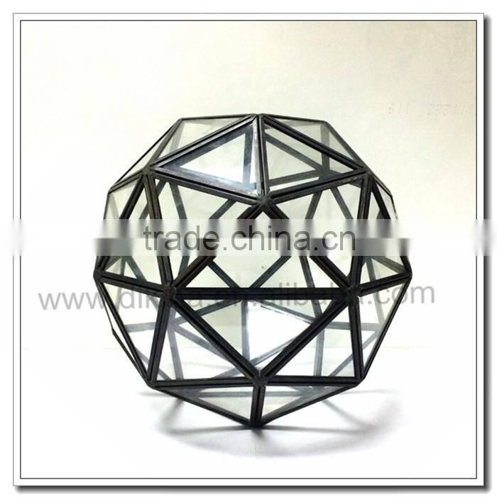 Teardrop& Octagonal& Dodecahedron& Icosahedron Small Beautiful Glass Geometric Terrarium - geometric terrarium glass handicraft