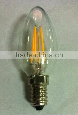 High quality glass ball lamp 420lm tungsten filament lamp E27 4w tungsten halogen lamp