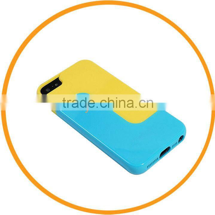 New Fashion Vivid Choice Colorful Design Hard Case for iPhone5 5 Back Cover Yellow+Blue from Dailyetech