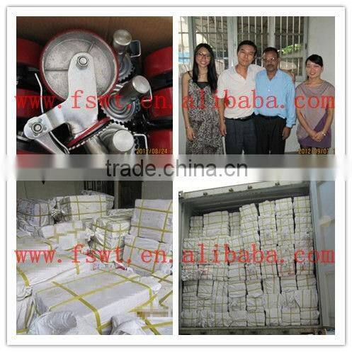 Industrial Gray PVC Stem Brake Caster