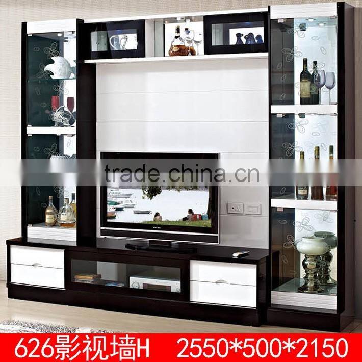 Latest design wall unit design led tv unit