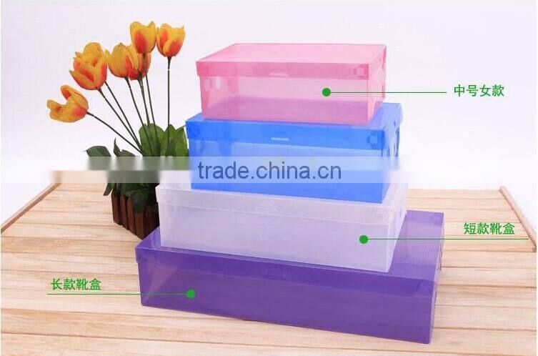 New style clear packing box for shoes custom made