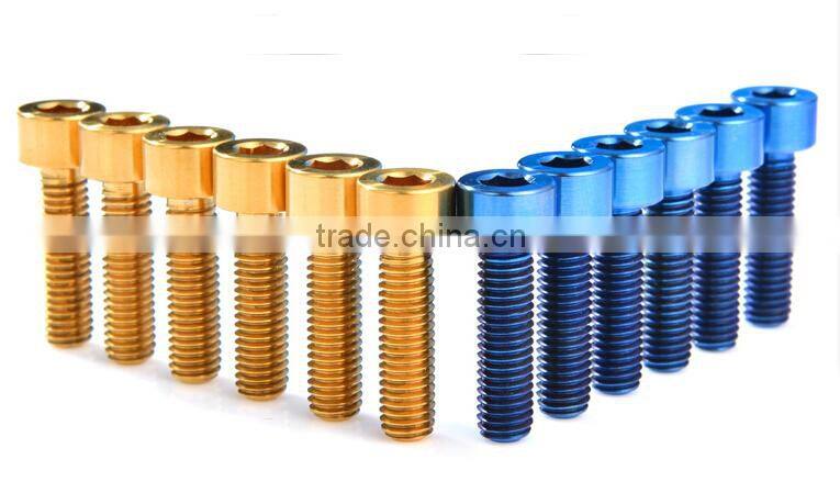 M6*35MM Titanium alloy screws/mountain bike spare part/CNC Titanium alloy screws