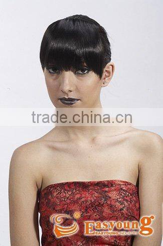 Synthetic fringe hair bangs, clip on bang hair, fringe hairpieces
