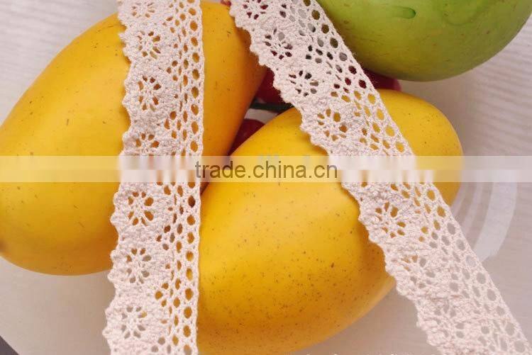 2016 purple african guipure Cotton ribbon trim crochet accessories lace c250105