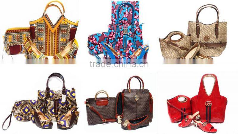 Italian matching shoes and bags stone design shoes mix women hand bag