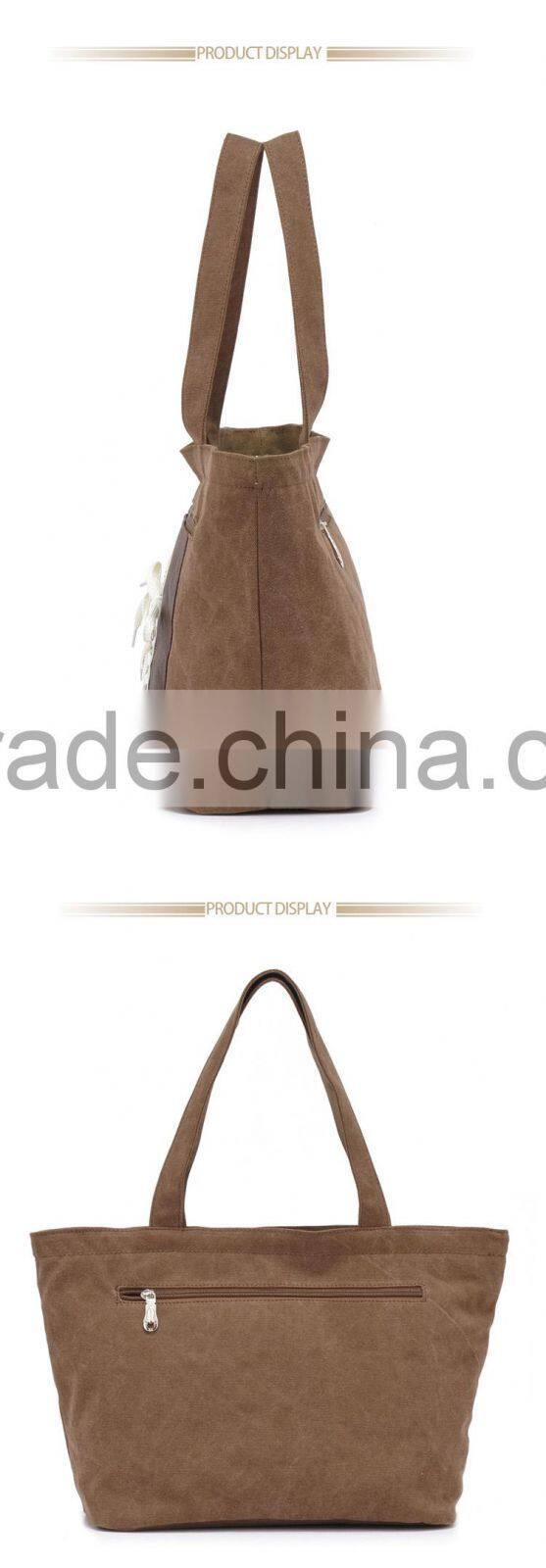 Vintage Canvas Bag Shoulder Bag For College Messenger Cross Body Bag Cotton Tote Bag