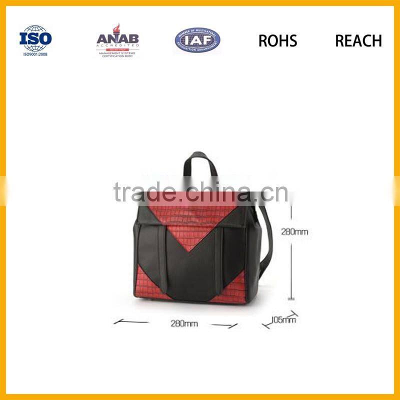 new design school laptop backpack stylish leather backpack pu leather men backpack