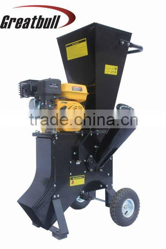 6.5HP gasoline garden rotary wood chipper shredder