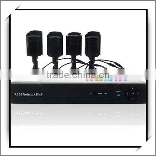 480TVL 24 SMD LED Security CCTV Camera System For Indoor With 4CH DVR