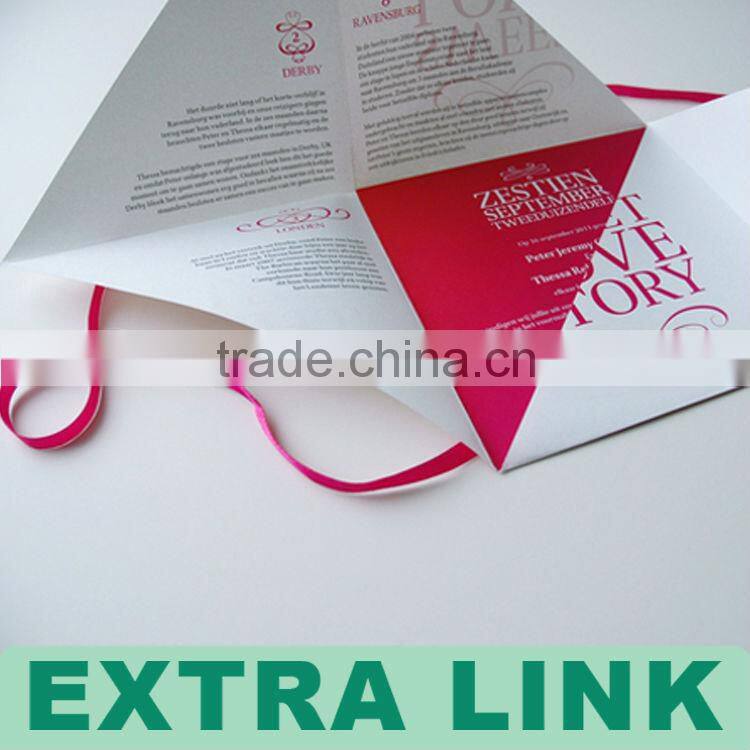 Custom Logo Decorative Paper tamil wedding cards