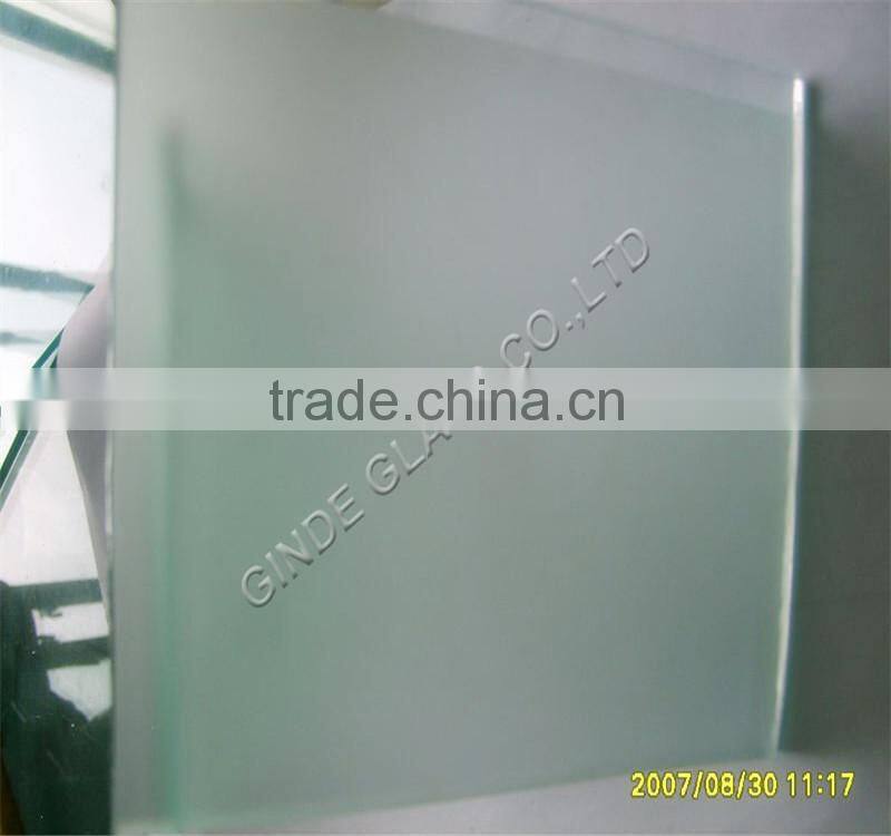 4-12mm best price interior tempered bathroom door no finger print frosted glass