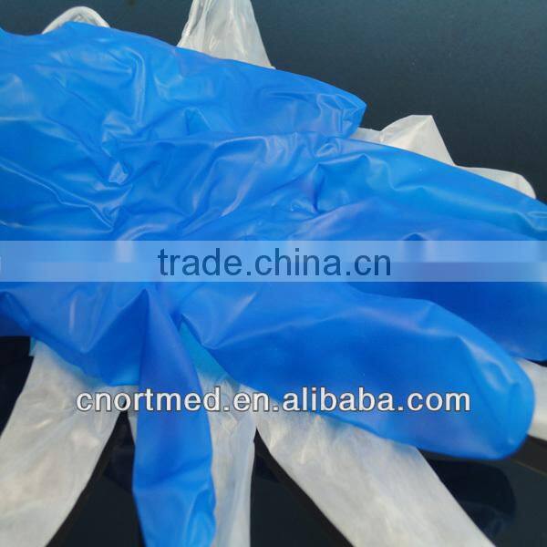 vinyl gloves blue