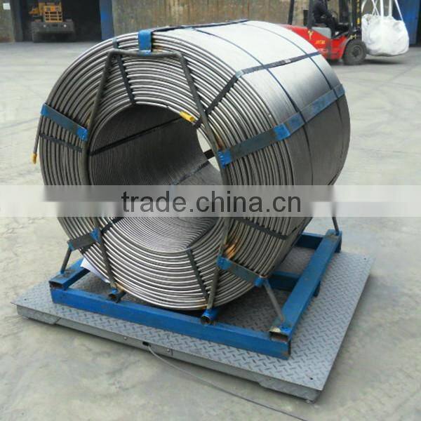 High quality 13mm diameter CaSi alloy cored wire as additive in steel making