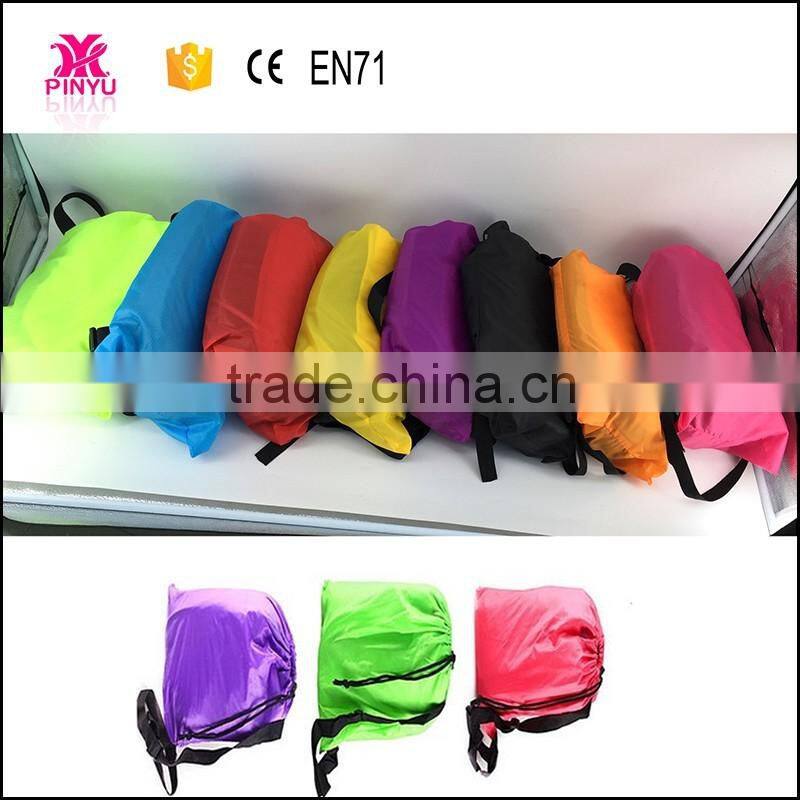 Summer fashion led light and pocket decorate gojoy Lounger air laybag sleeping bed sofa for outdoor