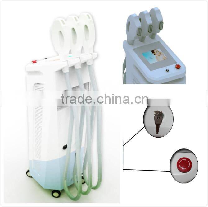 3 Handles professional Beauty Shop Use Mini Portable Hair Removal IPL Lamp