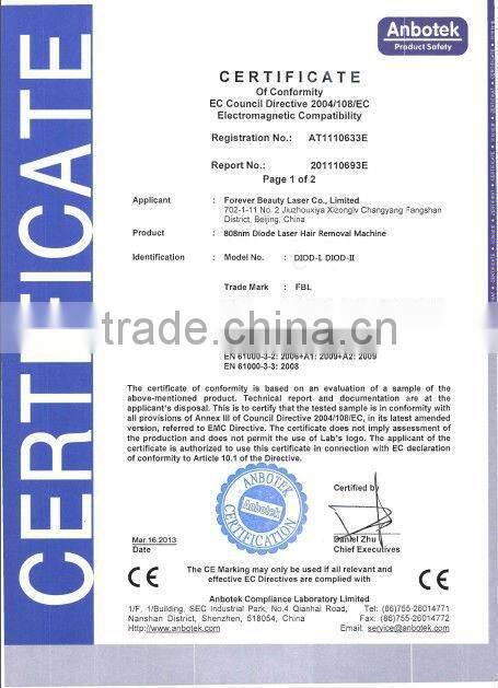 808nm Diode Laser Hair Epilator