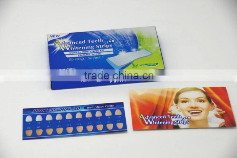 Dental teeth whitening gel strips, tooth whitening foam strips with CE/FDA/ROHS certificate