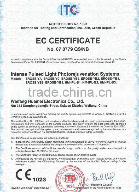 E-light (ipl+rf) beauty machine (TGA approval)