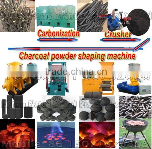 Strongth quality straw wood screw charcoal sawdust biomass extruder coal briquetting machine