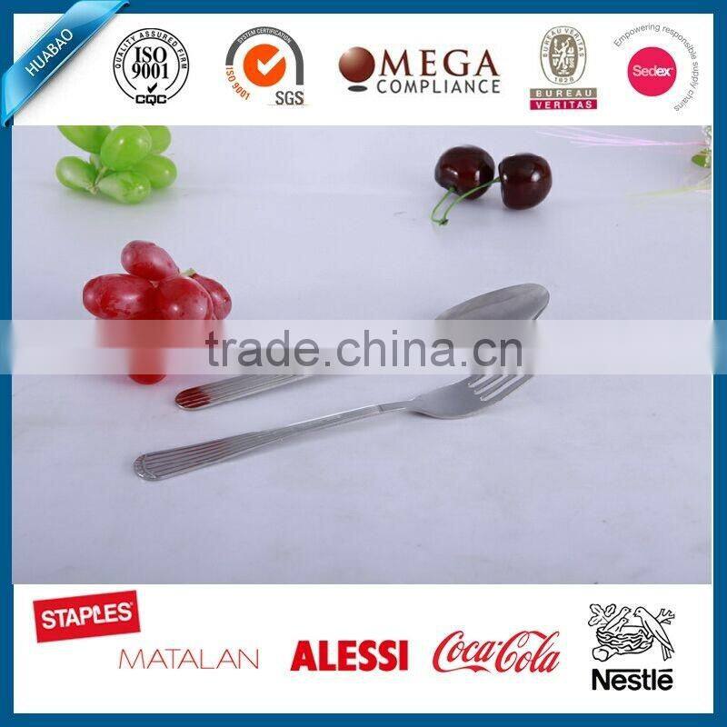 2016 hot sale stainless steel cutlery dinner set ,camping used cutlery, quick set steel epoxy