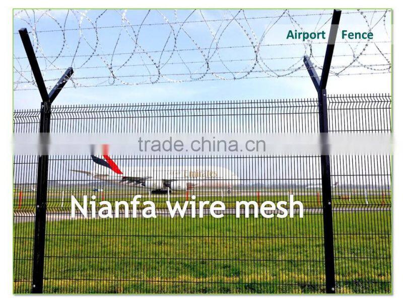 Plastic fence galvanized steel fence Y-post airport fencing (Guangzhou factory )