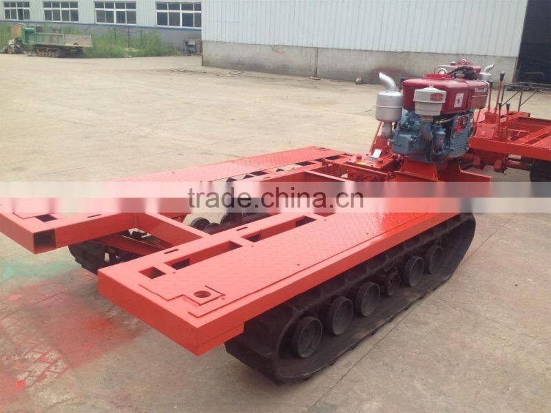 2 ton capacity rubber track chassis for drill machine