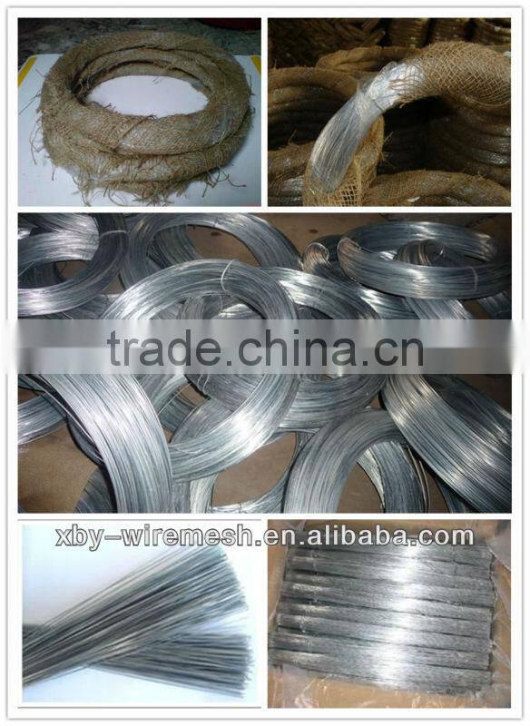 low price galvanized tie wire //electric galvanized iron wire supplier //Electro galvanized iron wire from anping