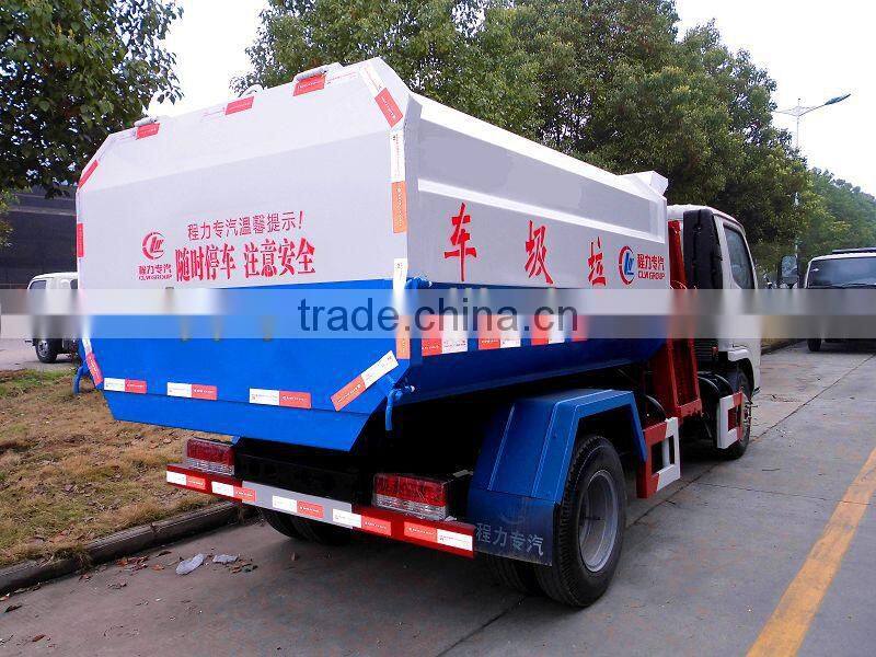 DONGFENG MINI self loading garbage truck for sale, Euro 4 chassis