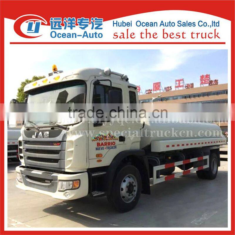 JAC 10cbm 10000 liters water transport tanker truck for sale