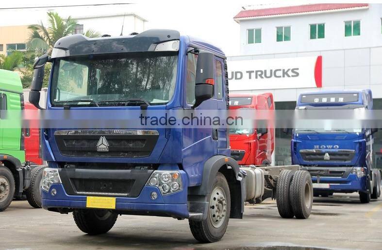 4x2 180hp Howo T5G Cargo Crane Truck Chassis sale in Senegal