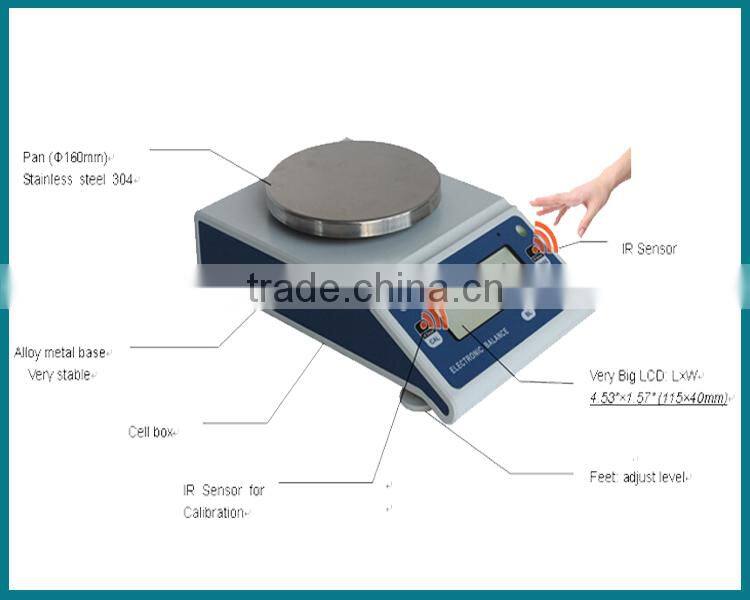 2kg 0.01g constant weighing carat counter scale