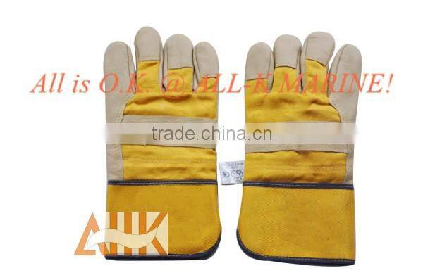 Vinyl Leather Winter Gloves