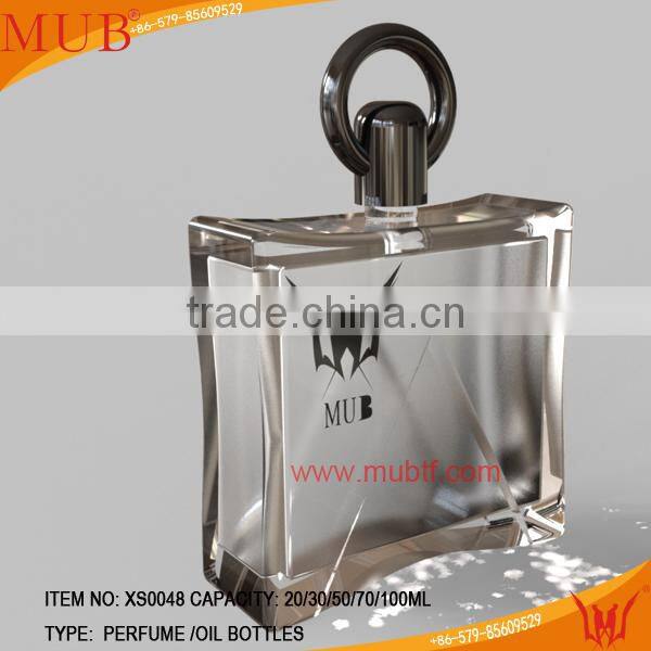 20/30ml unique shaped glass bottles,square glass bottle